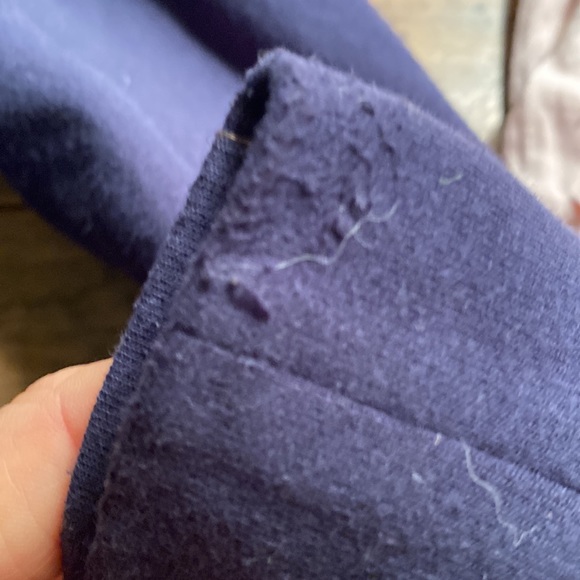 Muji navy zip up sweatshirt 150cm - Picture 4 of 4